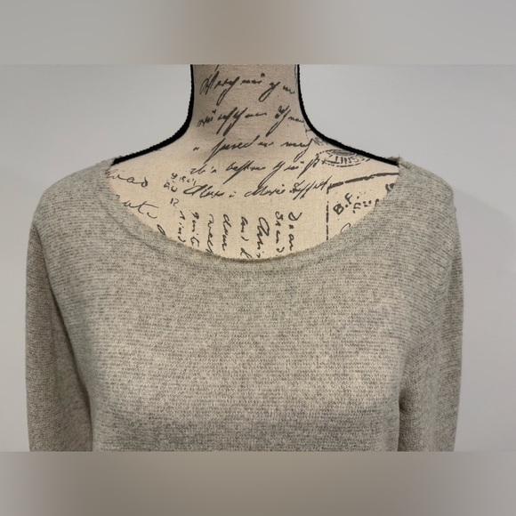 Anthropologie Moth Long Sleeve Thin Sweater Dress  Crossback Beige Size Small - Picture 3 of 12